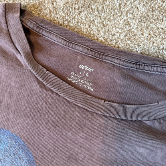 Aerie Distressed Oversized Tee - Picture 3 of 3